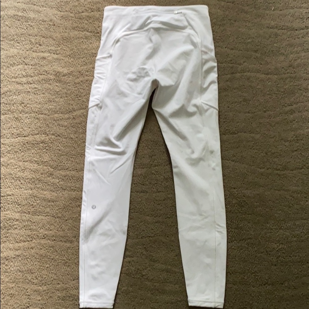 Lululemon white speed up leggings